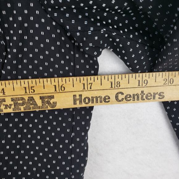 Tommy Hilfiger Womens Size 6 Polka Dot Blazer Jacket Black Preppy Academia Twee - Picture 5 of 13